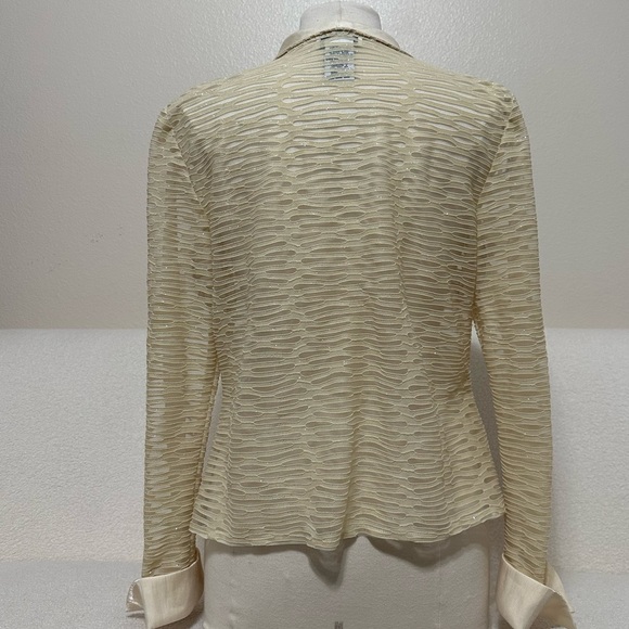 Vintage lace and satin cardigan - Picture 2 of 2